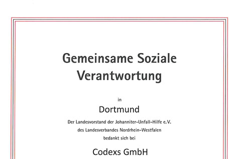 Auszeichnung für die Förderung sozialer Aufgaben und Dienste